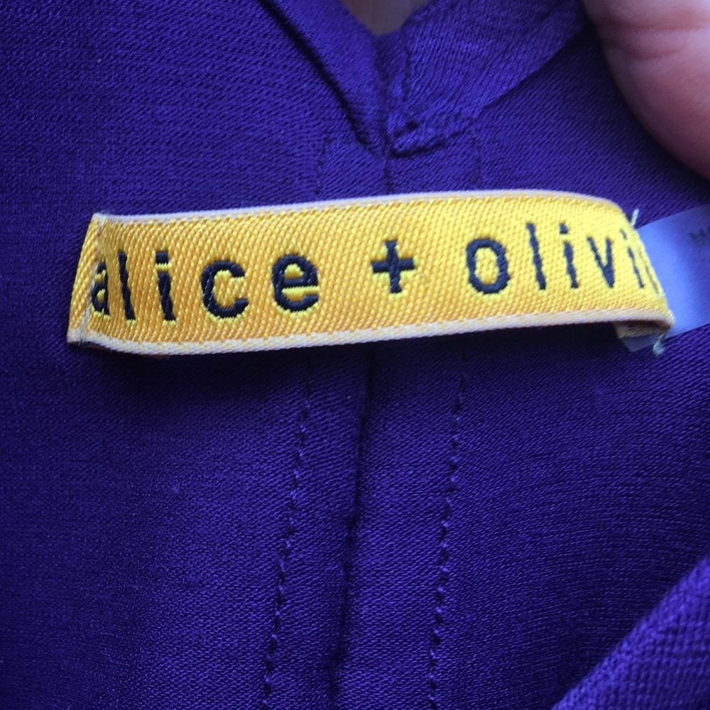 ALICE + OLIVIA Purple Mini dress XS - Picture 5 of 7